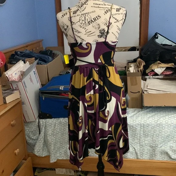 My Michelle Purple Swirl Dress - Picture 4 of 6